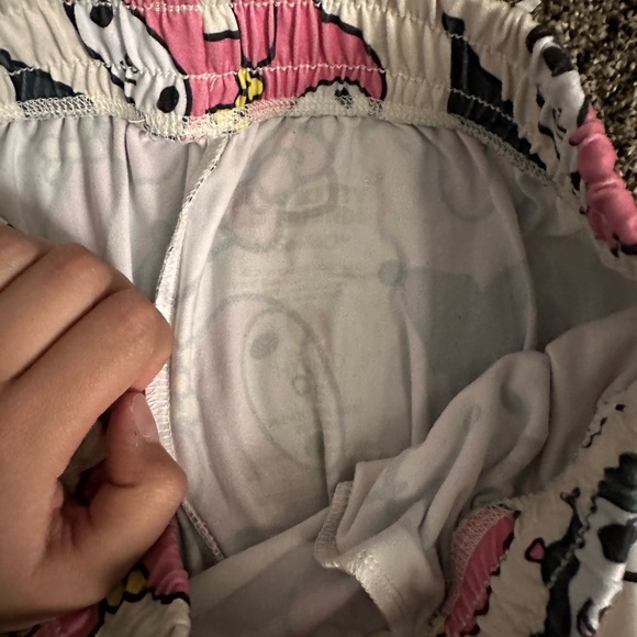 Hello Kitty Beige Pajama Pants Size XS 0222 - Picture 2 of 2